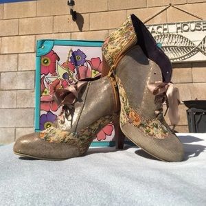 Poetic License Floral Ankle Booties